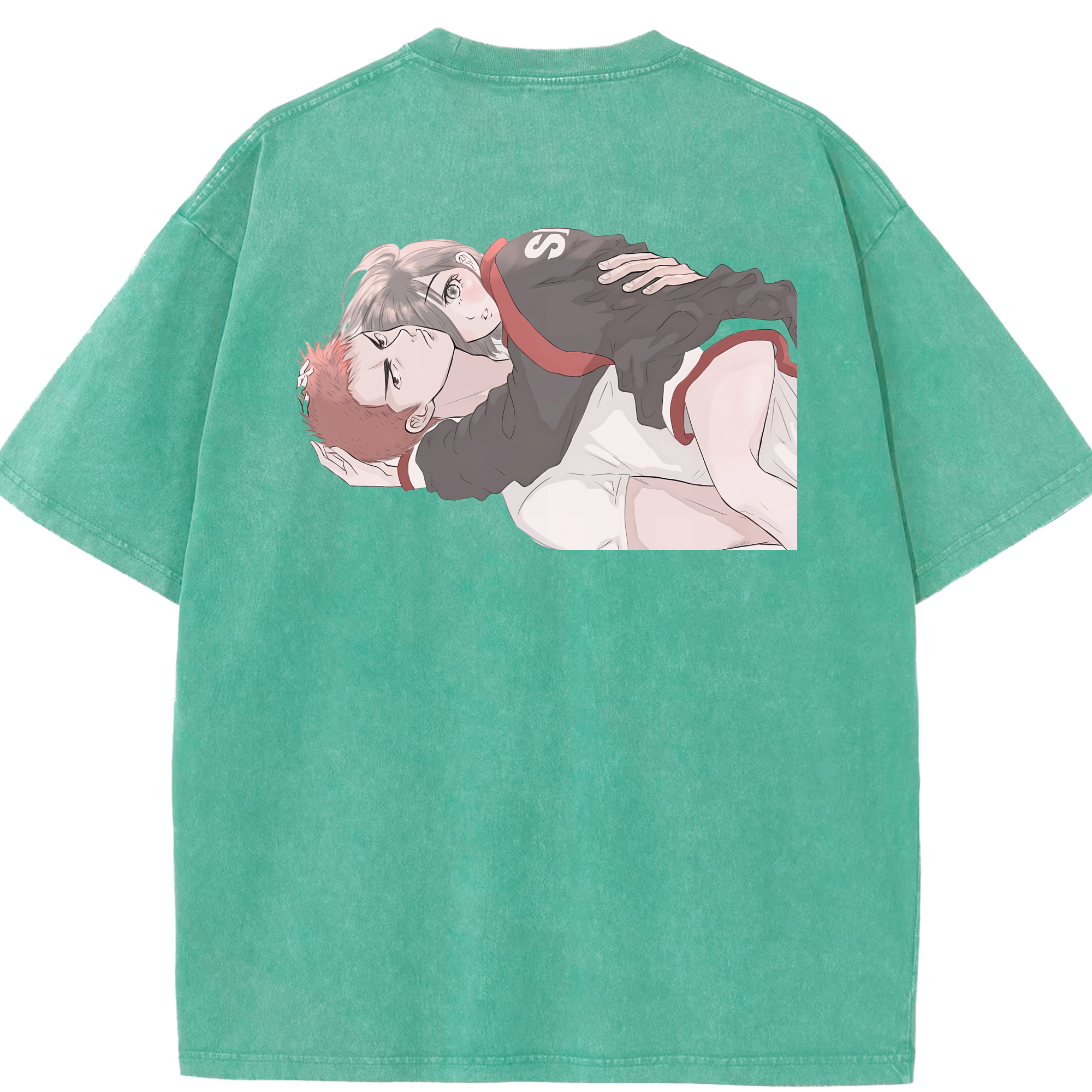 （画像用） SLAM DUNK／スラムダンク 綿100% ヴィンテージ風 半袖Tシャツ（背面プリント）